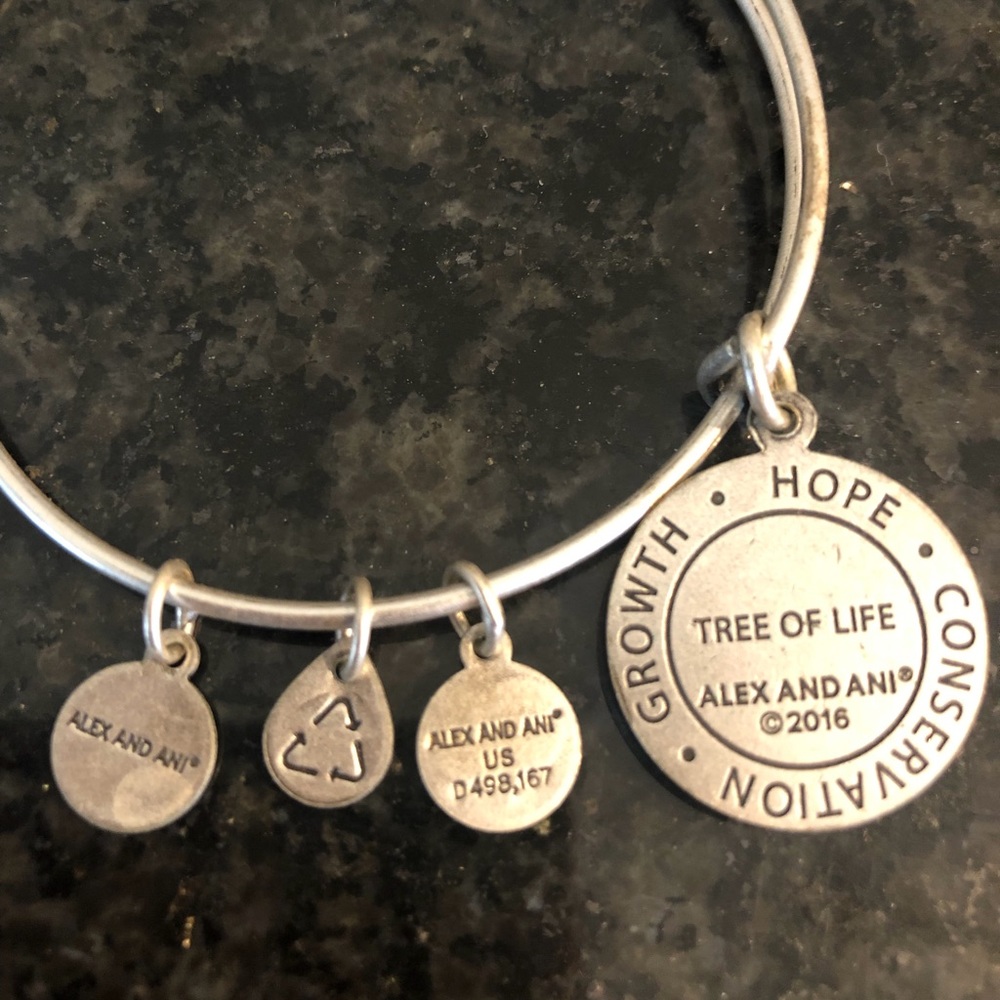 Alex and Ani adjustable “conservation” bracelet. Like new!